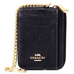 コーチ] 財布(コインケース) F06303 6303 ブラック ペブルド レ | Mercari
