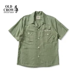 OLD CROW オールドクロウ 半袖 シャツ "MC SERVICEMAN - S/S WORK SHIRTS" OC6107のサムネイル
