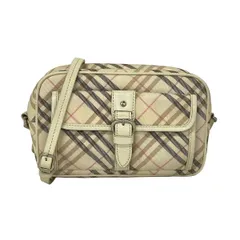 Burberry Blue Label(バーバリーブルーレーベル) ショルダーバッグ - アイボリー×ピンク×マルチ チェック柄 レザー
