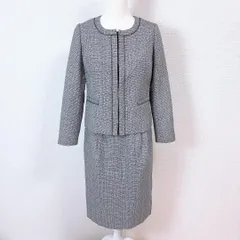 THE SHOP TK　スカートセットアップ スーツ グレー