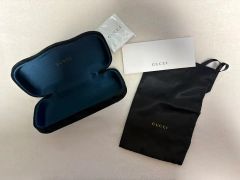 GUCCI メガネケース 巾着袋セット ネイビー - メルカリ