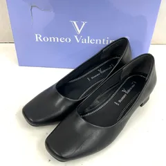 ロメオ バレンチノ ROMEO VALENTINO VB3370 パンプス サイズ22.0cm 3E ヒール3.5cm レザー ブラック 黒 箱付 レディース シューズ フォーマルのサムネイル