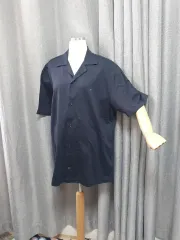 100トミーヒルフィガー ネイビー 半袖 シャツ