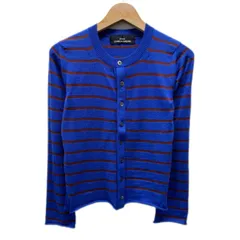 【中古】　tricot COMME des GARCONS　カーディガンセーター　長袖　ニット　トップス　レイヤード　Uネック　ボーダー　AD2012　日本製　ドメスティック　古着　/2497のサムネイル