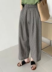 美品】NARUファクトリー ブロードエッグパンツ チェック柄 - メルカリ