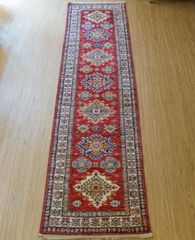 パキスタン手織り絨毯 ランナー 304×73cm トルクメン ボハララグ
