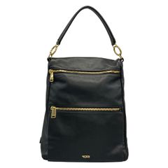 TUMI ニーナ ノースサウス トートバッグ レザー ブラック A4 ゴールド