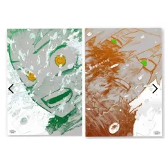僕のヒーローアカデミア ヒロアカ原画展 ポスター 僕のヒーローアカデミアグッズ 緑谷出久 爆豪勝己 A2