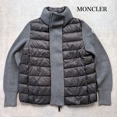 未使用タグ付き】MONCLER モンクレール ニッ パーカー 刺繍 モヘア 