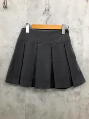 Heather ヘザー HE050636TS ワイドプリーツミニ スカート sizeM/グレー ■■ レディース