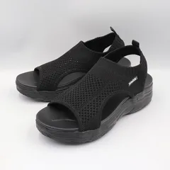 モズ moz  MZ51101 ニットメッシュ 軽量サンダル レディース ブラック ベージュ 新品