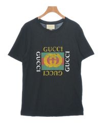 GUCCI 100% cotton 黒と白のストライプ長袖カットソー - メルカリ