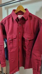 h187◆ FILSON GARMENT◆赤 しっかりした厚手コットンシャツのサムネイル