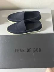 FEAR OF GOD フィアオブゴッド スウェード ネイビー スリッポン 280 新品のサムネイル