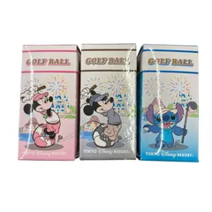 186001 現状品 Disney ディズニー TOKYO DISNEY RESORT　ALTUS Newing　ゴルフボール　 3点まとめ売りのサムネイル