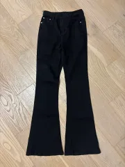 ブーツカット ズボン パンツ ブラック