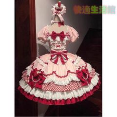 最終値下げ ちょびっツ 公式 ロリータコスプレ衣装 ピンク フリル