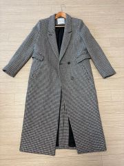 Leilian レリアン 千鳥格子 ウール ロングコート 9号 - メルカリ