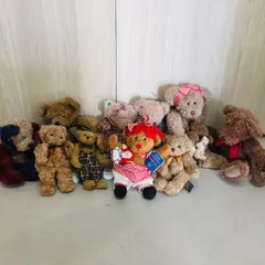 S【アンティーク】テディベア ぬいぐるみ クマ 10体セット コレクション