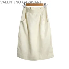 ヴァレンティノガラヴァーニ VALENTINO GARAVANI タイトスカート サイドポケット 膝丈 クリーム サイズ6 レディースのサムネイル