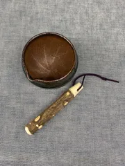 ＜レンジOK＞美濃焼 駄知器にも使えるすり鉢 10.5㎝ すりこ木付 一組 9.5×7㎝ 300ml 日本製のサムネイル
