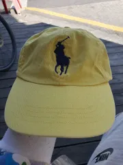 ポロ ビックポニー 黄色 イエロー 帽子 キャップ ヴィンテージ レア ユニーク POLO ラルフローレン