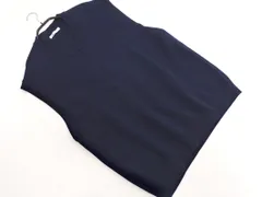 ZARA ザラ Vネック ニット ベスト sizeL/紺 ■◇ メンズのサムネイル
