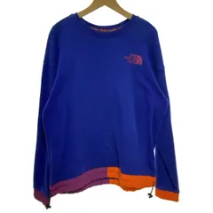 【中古】　THE NORTH FACE　スウェット　長袖　トレーナー　トップス　クルーネック　裏起毛　無地　ワンポイント　刺しゅう　アウトドア　古着　/4387