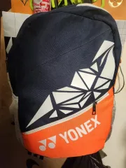YONEX ヨネックス バックパック ネイビー/オレンジ バドミントン テニス バッグ 中古 ヴィンテージ