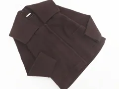 ESTNATION エストネーション ウール混 ビッグカラー ニット ジャケット sizeF/茶 ◇■ レディースのサムネイル