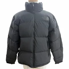 美品□THE NORTH FACE ザ・ノースフェイス ND92548 WOOLY NUPTSE JACKET ロゴ刺繍 フード入り ダウンジャケット チャコールグレー M 正規品 メンズ