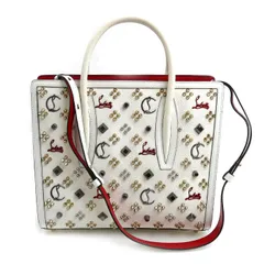 Christian Louboutin クリスチャンルブタン パロマS ミディアム 2Wayショルダーバッグ スノー/レッド/ゴールド 3195275 Q288 レディース 中古 美品のサムネイル