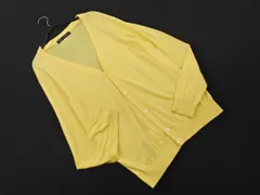 B:MING by BEAMS ビーミングバイビームス Vネック ニット カーディガン sizeL/黄 ■◇ メンズ