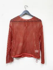 Ray BEAMS レイビームス メッシュ トップス カットソー オレンジ ■■レディースのサムネイル