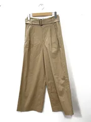 URBAN RESEARCH DOORS アーバンリサーチドアーズ コットン ベルト ワイドパンツ チノ パンツ size36 (S)/ベージュ ■■レディース