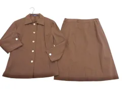 NEWYORKER ニューヨーカー 大きいサイズ セットアップ ジャケット スカート スーツ size13/ブラウン ■◇ レディース