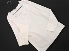 grove グローブ レース切替 プルオーバー カットソー sizeM/白 ■◇ レディース