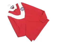 Ralph Lauren ラルフローレン SPORT エンブレム 長袖 ラガー シャツ sizeM/赤 ■◇ メンズ
