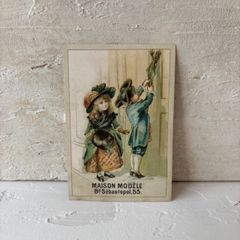 フランス アンティーククロモスカード｜Au Bon Marché ボンマルシェ