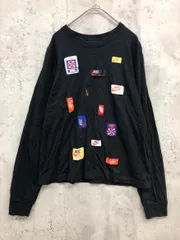 NIKE ナイキ アイコンクラッシュ ロゴワッペン Tシャツ sizeM/黒 ■■ レディース