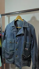h189◆ Smiths◆デニムジャケット 全体がドット状のデザインデニム生地のサムネイル
