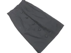 CHILD WOMAN チャイルドウーマン リネン混 タック タイト スカート size38/黒 ■◇ レディースのサムネイル