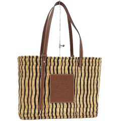 LOEWE ストロー トートバッグ ベージュ - メルカリ