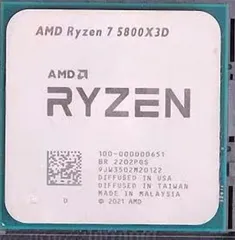 AMD Ryzen 7 5800X3D 8C 3.4 GHz 96MB AM4 DDR4-3200 105Wのサムネイル
