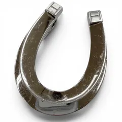 良品□HERMES エルメス Hロゴ ホースシュー 馬蹄具 札ばさみ マネークリップ ビルクリップ 財布 シルバー フランス製 メンズオススメのサムネイル