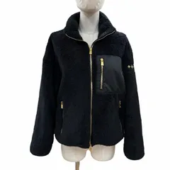 美品◇TATRAS タトラス LTAT22A4873 BAGGI ダブルジップ ロゴワッペン付き ボア ジャケット ブラック 01 日本製 正規品 レディースのサムネイル
