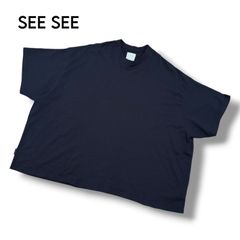 SEE SEE Tシャツ ネイビー ニューボーダー - メルカリ