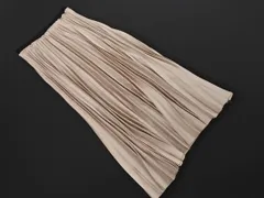 ZARA ザラ サテン プリーツ スカート sizeS/ベージュ ■◇ レディース