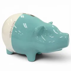 未使用品☆TIFFANY&Co. ティファニー ピギーバンク 陶器 ロゴ入り 貯金