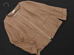 LUCA ルカ リネン混 ジップアップ ノーカラー ジャケット size38/ベージュ ■◇ レディースのサムネイル